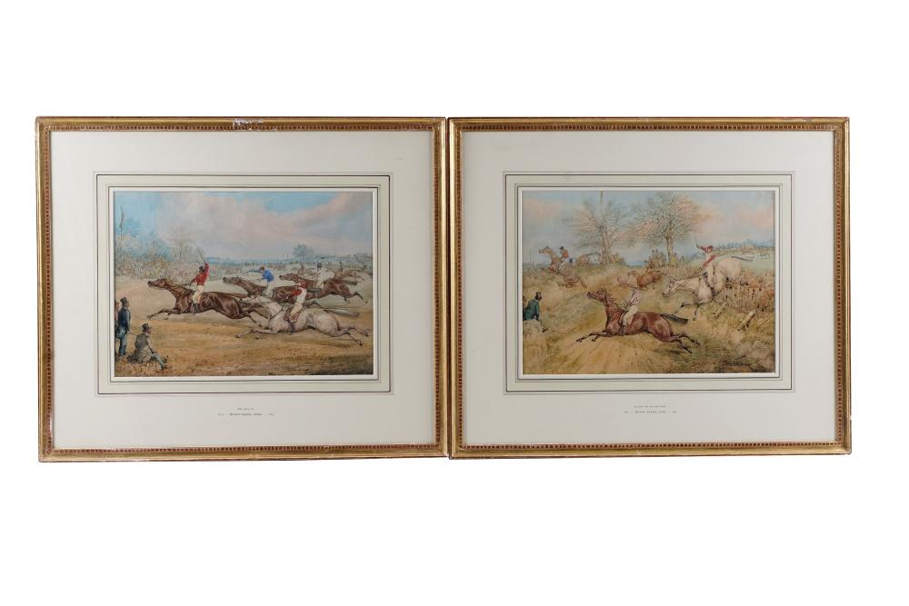 Appraisal: HENRY ALKEN SR THE STEEPLE CHASE SCENES SIX WORKS circa