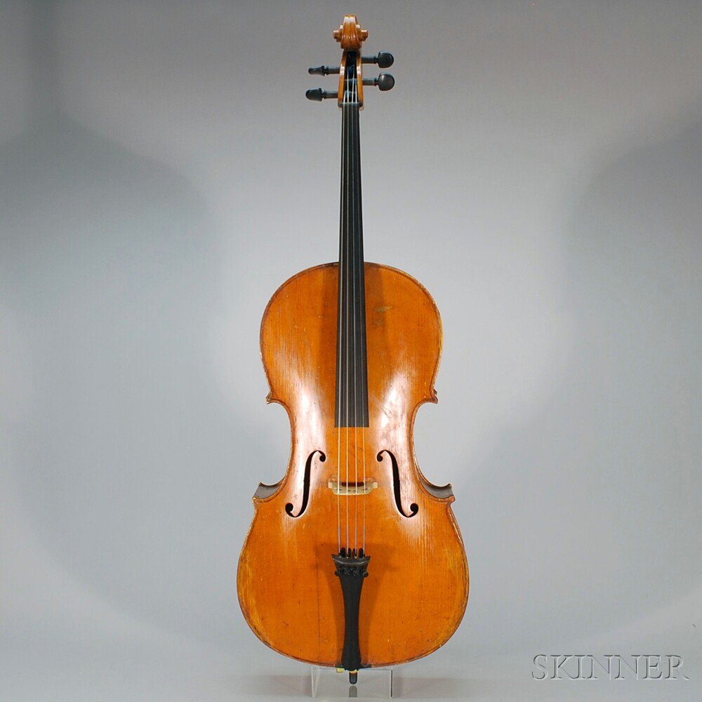 Appraisal: German Cello Pfretzschner School unlabeled length of two-piece back cm