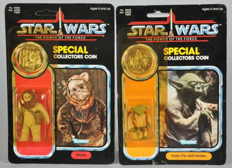 Appraisal: Lot of Star Wars POF Carded Figures Description Includes Yoda