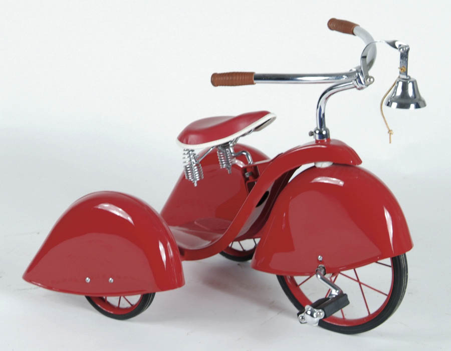 Appraisal: ART DECO CHILD S TRICYCLE Professionally restored in red with