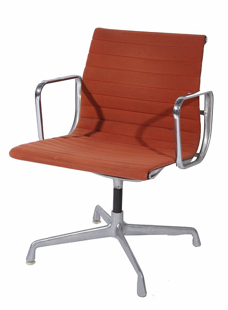 Appraisal: CHARLES AND RAY EAMES for Herman Miller an aluminium swivel