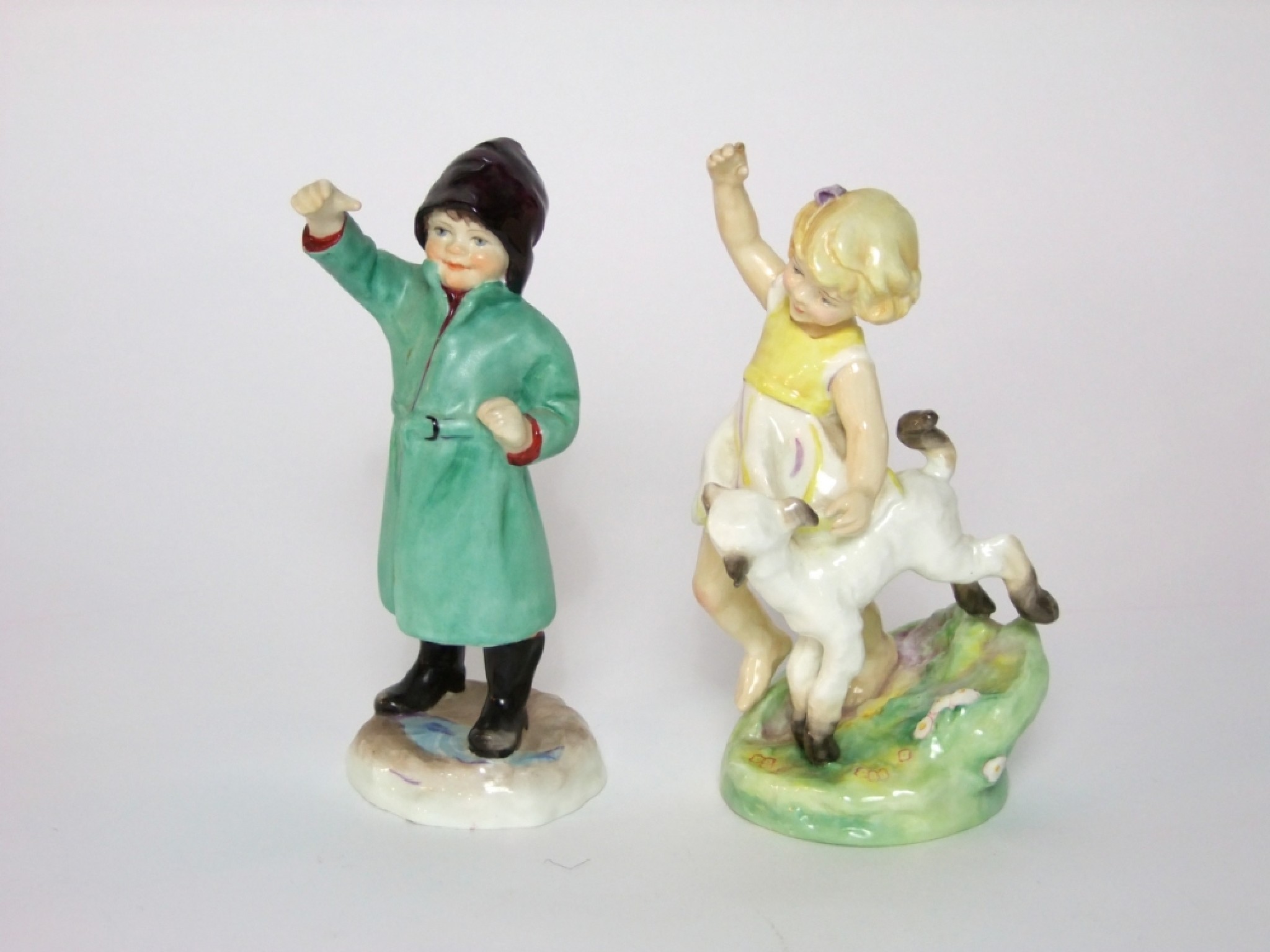 Appraisal: Two Royal Worcester figures modelled by F G Doughty -