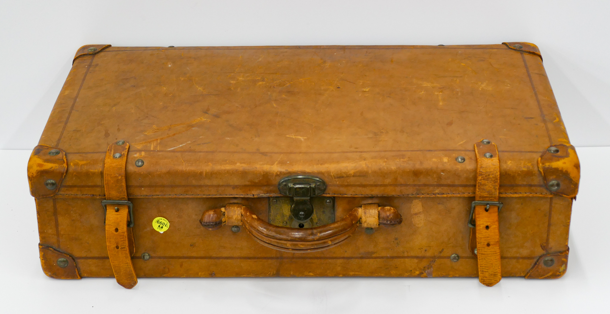 Appraisal: Antique Leather Suitcase ''x ''x ''