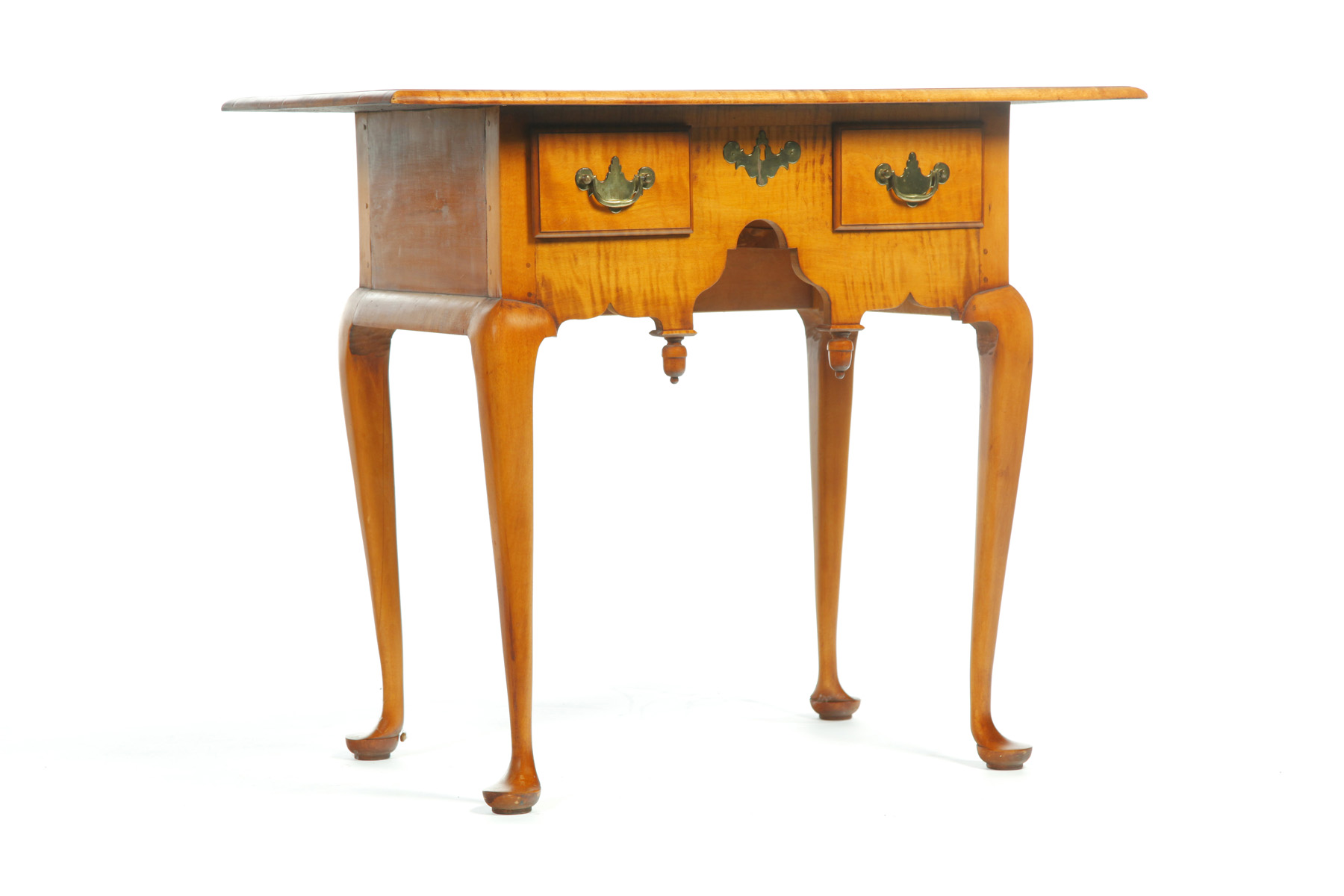 Appraisal: ELDRED WHEELER QUEEN ANNE-STYLE TWO-DRAWER STAND Hingham Massachusetts nd half-