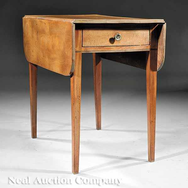 Appraisal: A George III Inlaid Mahogany Pembroke Table early th c