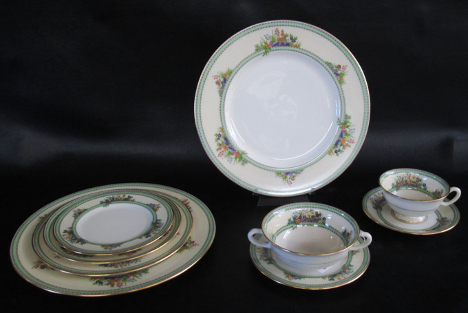 Appraisal: LENOX ROCK GARDEN CHINA SET seventy-six pieces comprised of dinner