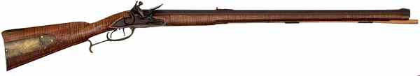 Appraisal: Contemporary Flintlock Full-Stock Muzzleloading Rifle by Warren Fitzgerald cal ''