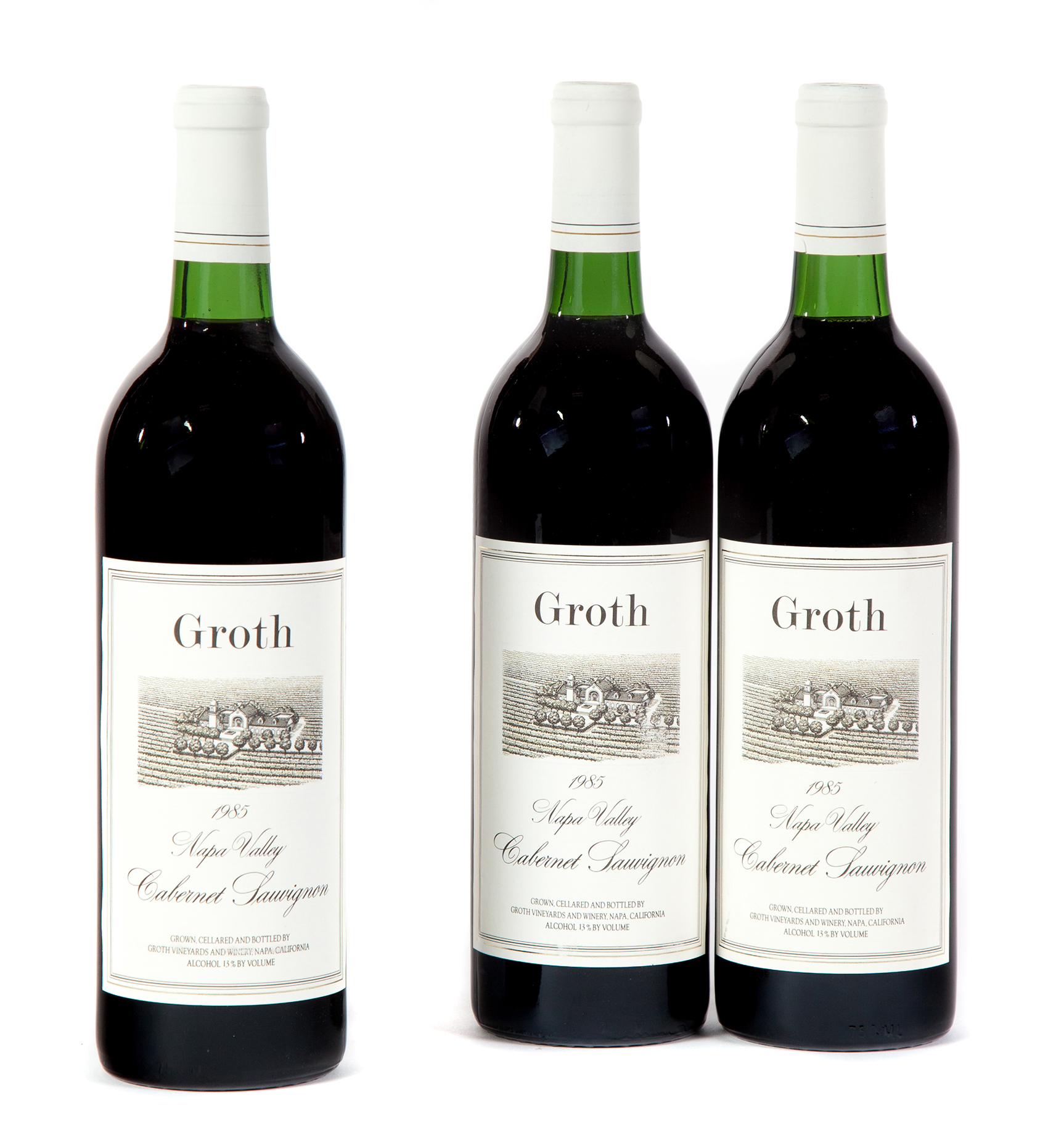 Appraisal: GROTH VINEYARDS CABERNET SAUVIGNON Napa Valley bottles ml