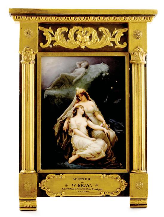 Appraisal: Fine KPM painted porcelain plaque by Wilhem Kray - entitled