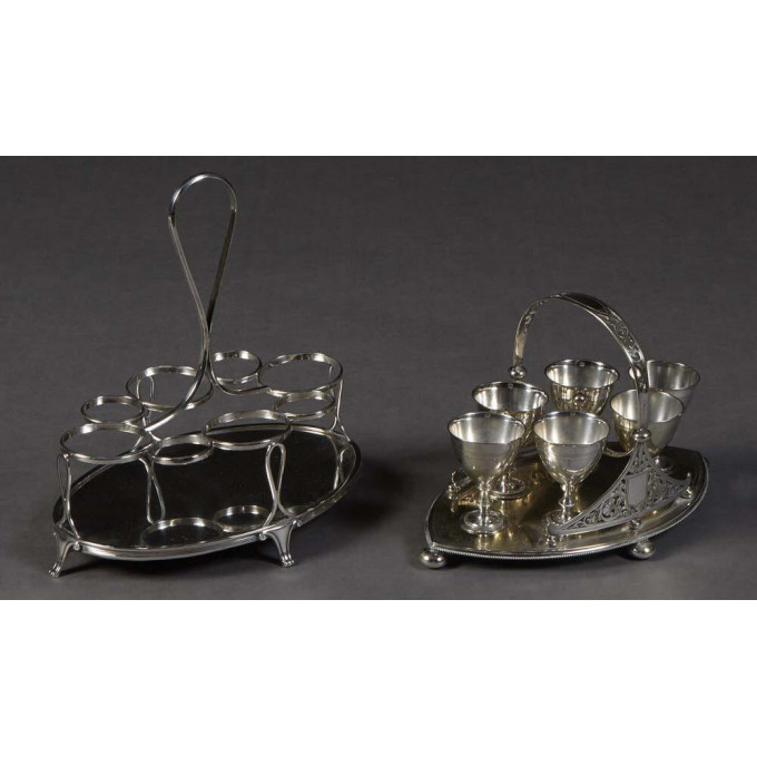 Appraisal: An English Sterling Cruet Set Holder London by Robert Hennell