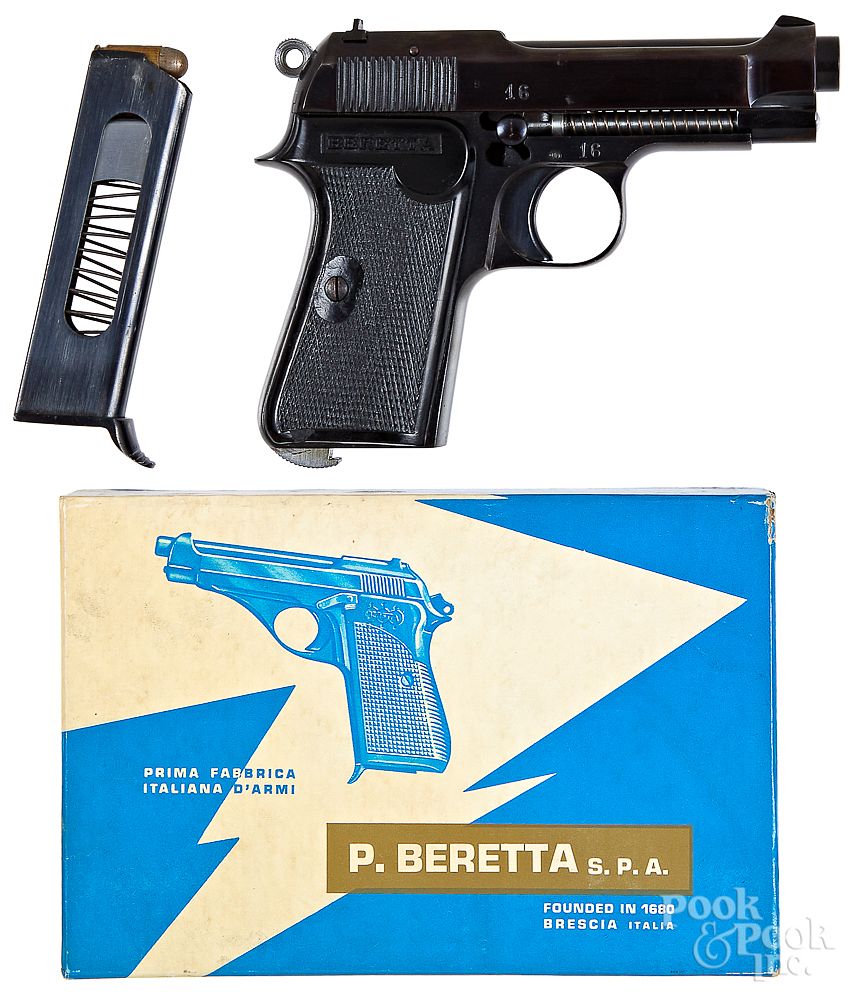 Appraisal: Boxed Beretta cutaway Corto model pistol Boxed Beretta cutaway Corto