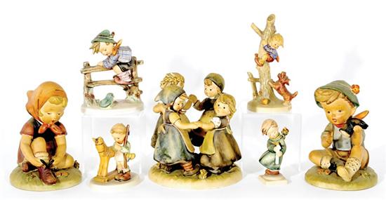 Appraisal: Collection of Hummel figurines consisting of RING AROUND THE ROSIE