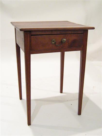 Appraisal: Chippendale cherry workstand pennsylvania circa With square top above one