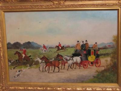 Appraisal: PHILIP H RIDEOUT fl - The Hunt meets the York