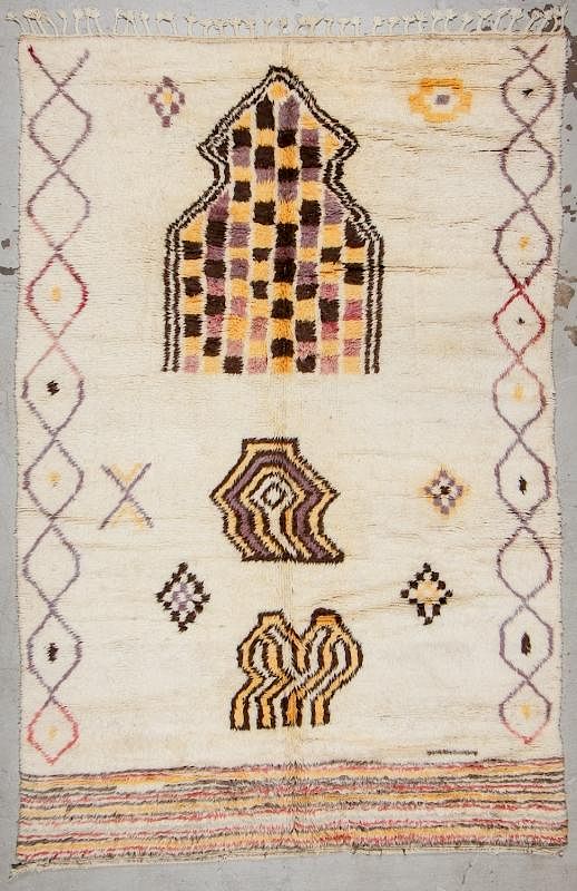 Appraisal: Modern Moroccan Rug ' '' x ' '' Modern Moroccan