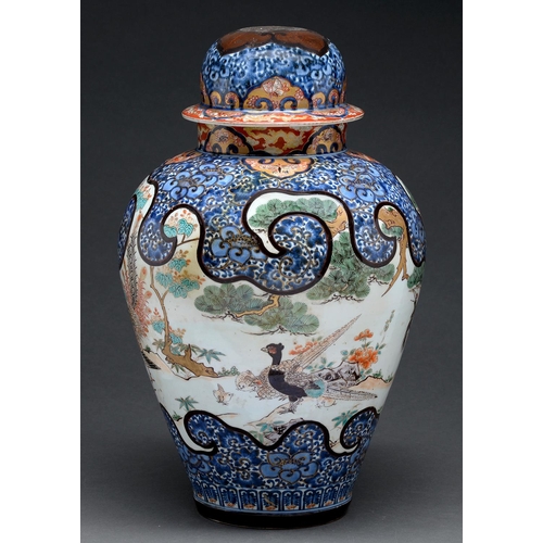 Appraisal: A Japanese Imari jar and cover Edo period th c