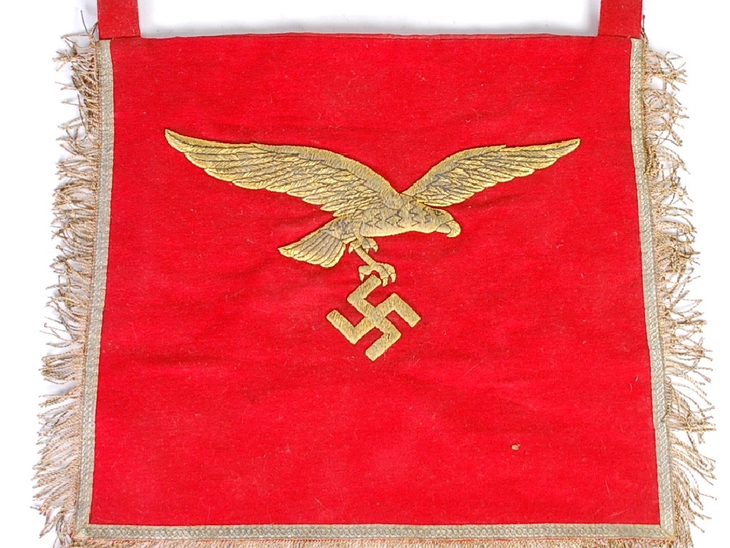 Appraisal: A RARE LUFTWAFFE H W TYPE BANNER FOR A FLAK