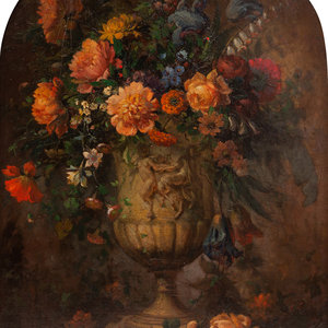 Appraisal: A Dutch Floral Still Life x inches Property from the