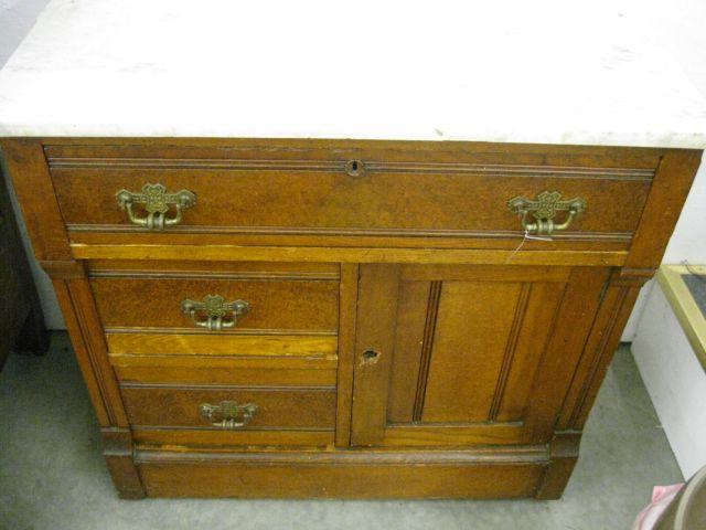 Appraisal: Victorian Marble Top Washstand Eastlake style