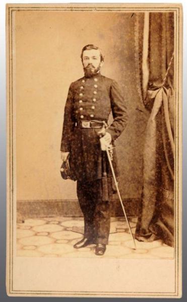 Appraisal: Major Charles Zagonyi CDV Description Full standing view with sword