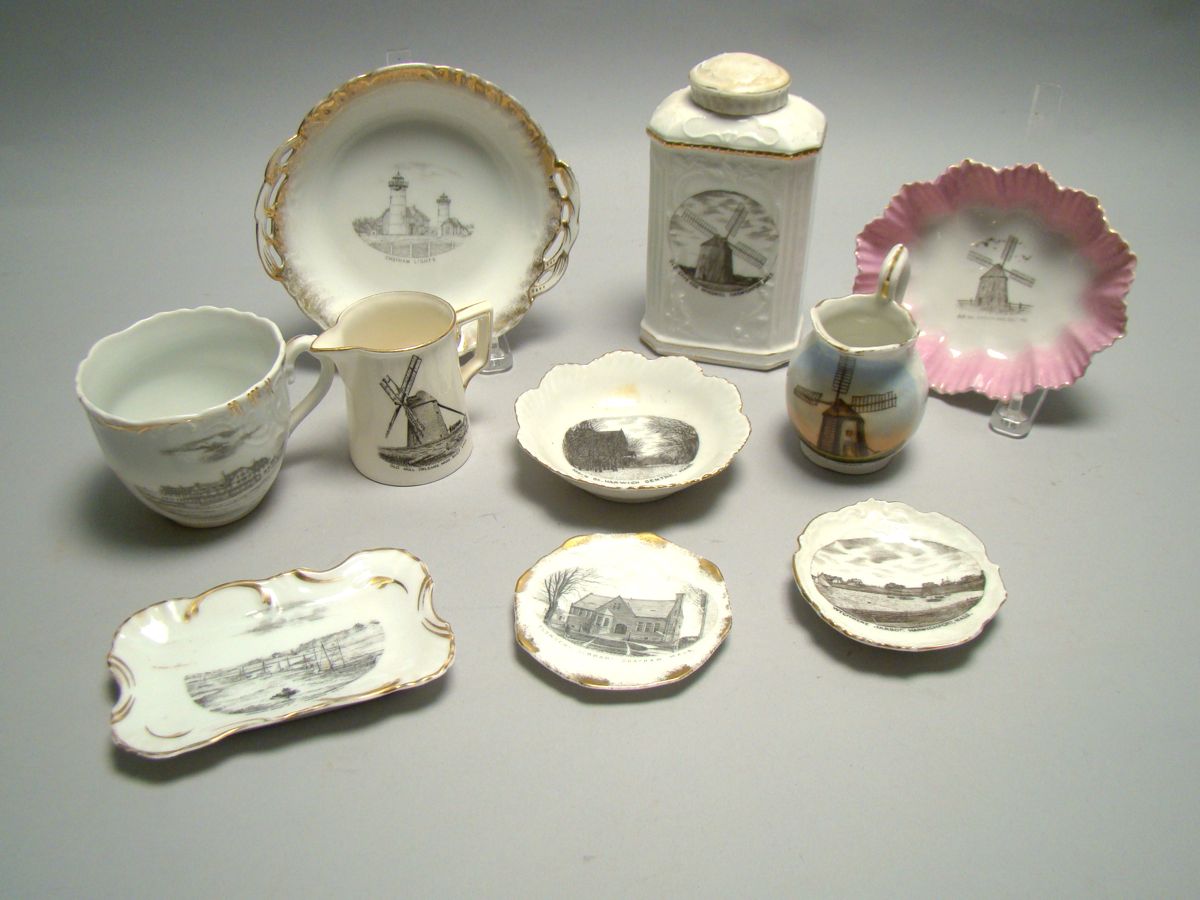 Appraisal: TEN PIECES OF CAPE COD SOUVENIR CHINA Early th CenturyWychmere