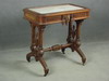 Appraisal: LAMP TABLE - VICTORIAN FRAMED MARBLE TOP LAMP TABLE SOLID