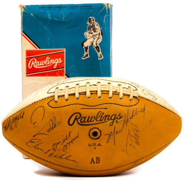 Appraisal: AFC 's Multi Signed Football Approximately signatures including Bob Griese