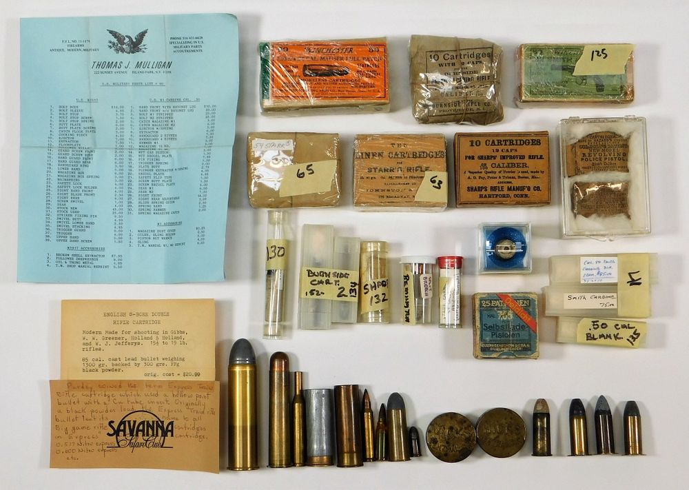 Appraisal: Group of Civil War-era and Later Cartridges C th and