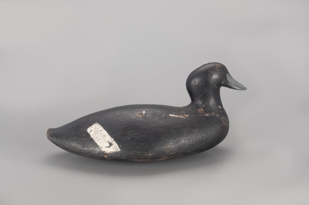 Appraisal: Maine c in long A large sea duck decoy with