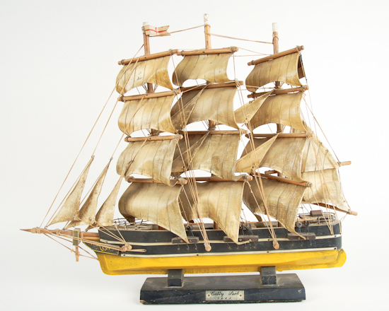 Appraisal: A Ship Model Cutty Sark mounted on a stand with