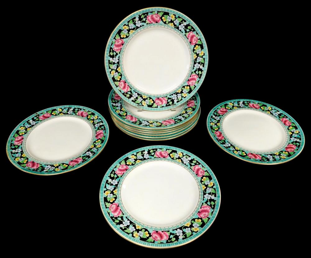 Appraisal: Ten Royal Doulton plates cream colored center with black ground