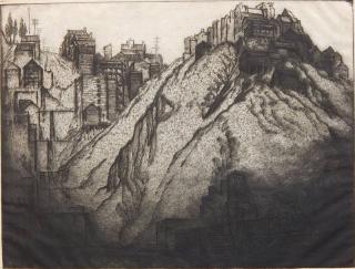 Appraisal: Joseph Pennell etching Joseph Pennell American - - ''Telegraph Hill