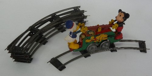 Appraisal: A Wells and Grimley Mickey Mouse handcar the clockwork car