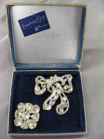 Appraisal: Eisenberg Costume Brooches vintage bow flower