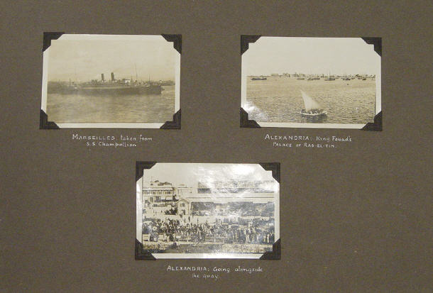 Appraisal: Photograph album dated - containing black and white shots of