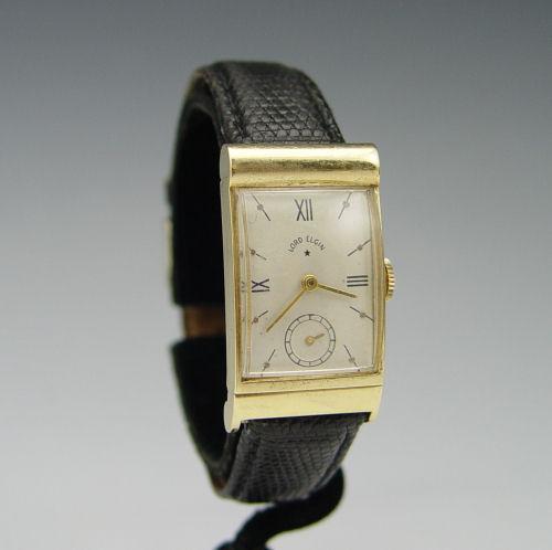 Appraisal: MENS LORD ELGIN DECO K WATCH CA Elgin gents K