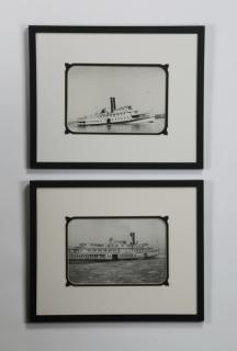 Appraisal: Framed photos Hudson River steamer 'Onteora' Pair of early th