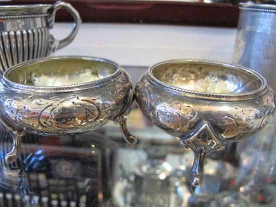 Appraisal: PAIR OF VICTORIAN EP SALT CELLARS