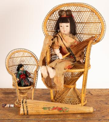 Appraisal: A s Tokimi composition doll with jointed limbs wearing National