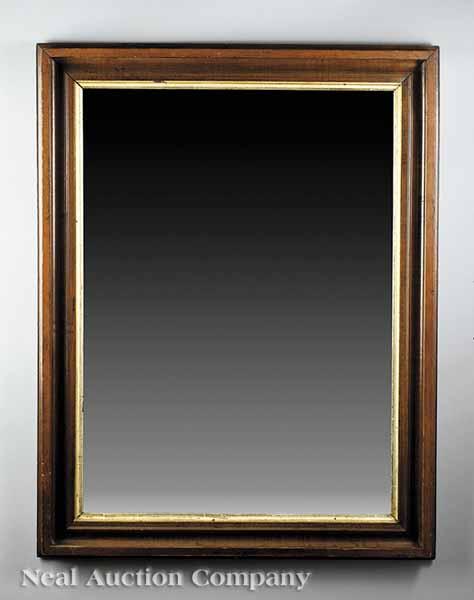 Appraisal: An American Walnut Frame c with gilt inner border later