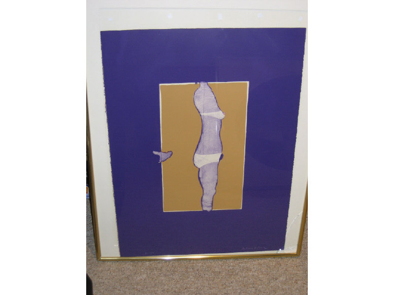 Appraisal: FRITZ SCHOLDER AMERICAN B Profile of nude female torso color