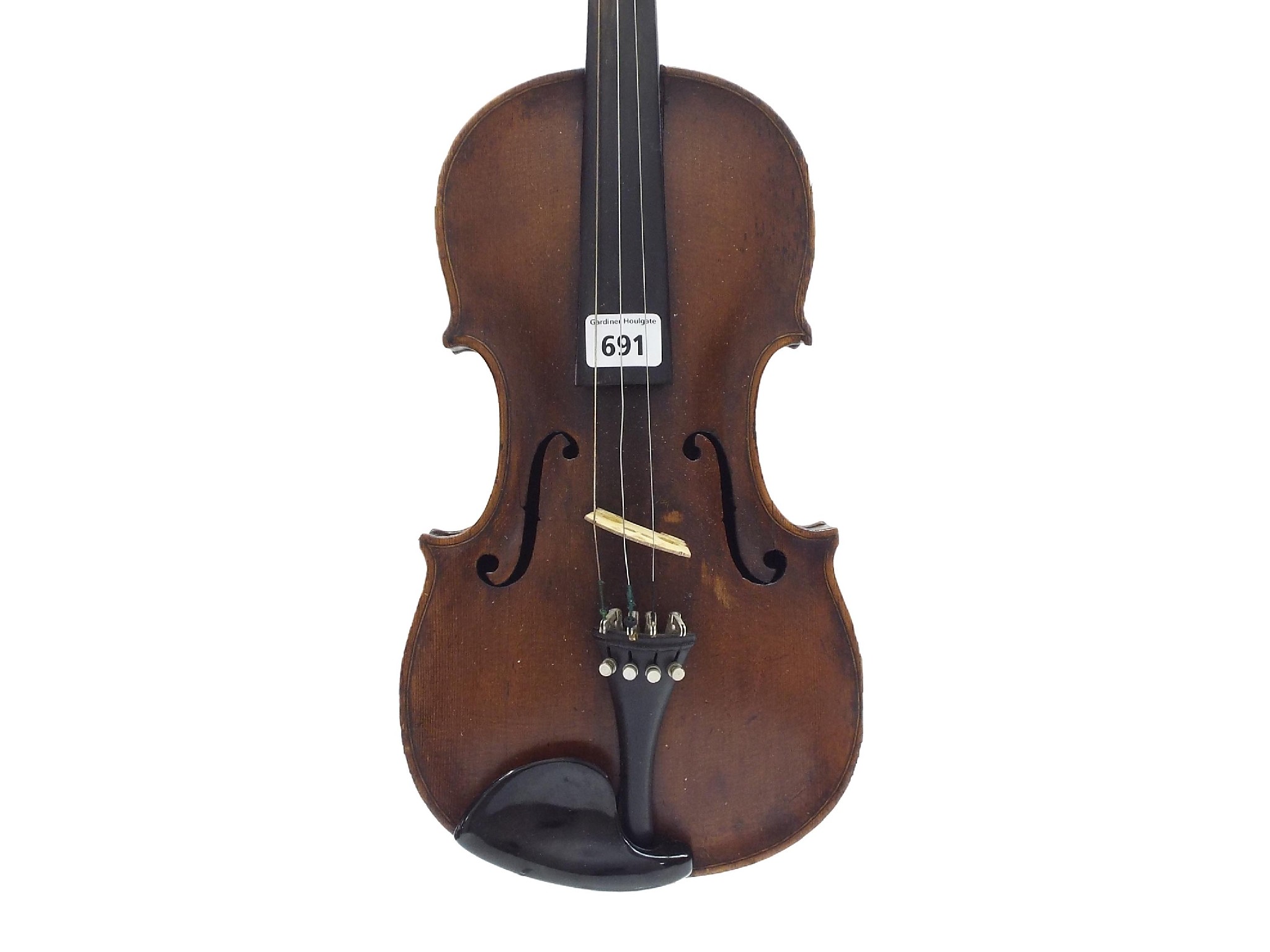 Appraisal: Interesting violin circa unlabelled cm