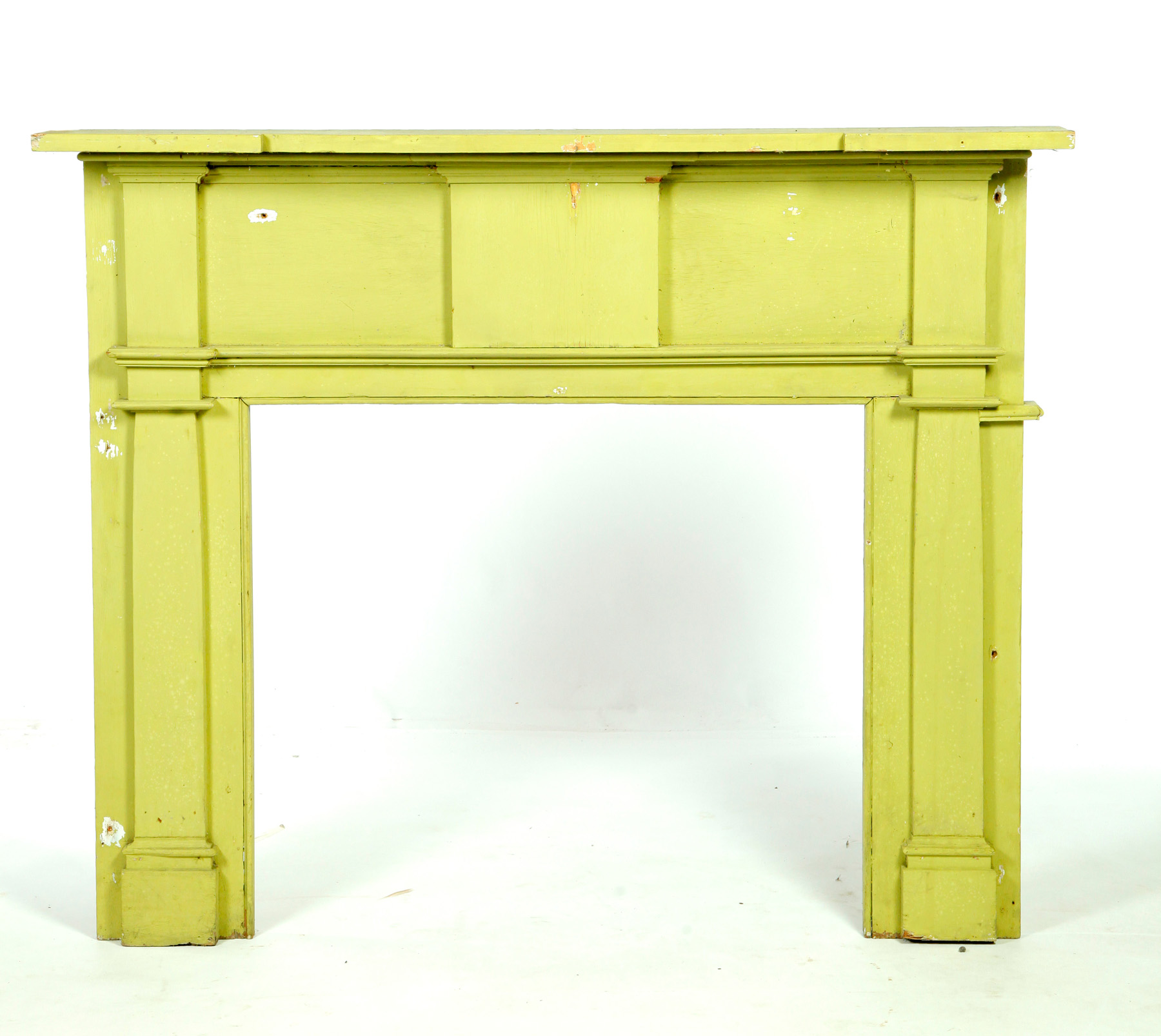 Appraisal: WESTERN PENNSYLVANIA MANTEL Ca s Old green paint h w