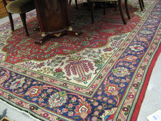 Appraisal: PERSIAN TABRIZ CARPET East Azarbaijan Province northwestern Iran floral and