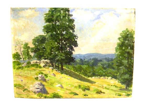 Appraisal: Edgar Otis Miner American - ''Summer Landscape'' signed LR oil