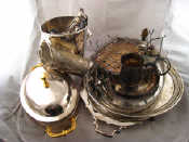 Appraisal: A large quantity of silver plate including a cased set