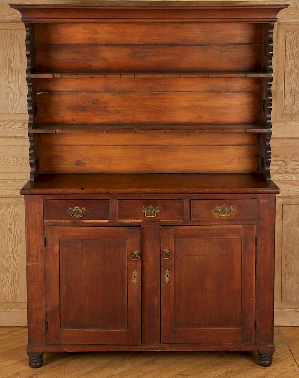 Appraisal: TH CENTURY ENGLISH HUTCH A nineteenth century English hutch The