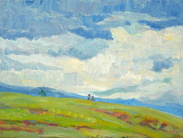 Appraisal: Selden Connor Gile American - Green hills and blue sky