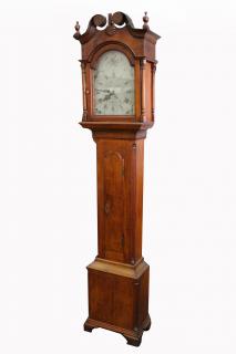 Appraisal: th C Pennsylvania Grafton Quarter Column Clock th C Pennsylvania