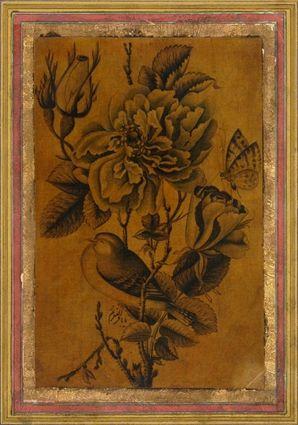 Appraisal: PERSIAN MINIATURE AND AN INDIAN MINIATURE The first en grisaille